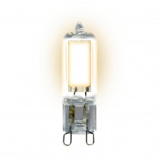 Лампа светодиодная Uniel G9 4W 3000K прозрачная LED-JCD-4W/WW/G9/CL GLZ01TR UL-00001815