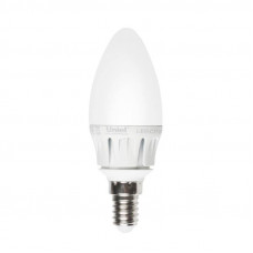 Лампа светодиодная (08132) Uniel E14 6W 4500K матовая LED-C37-6W/NW/E14/FR ALM01WH