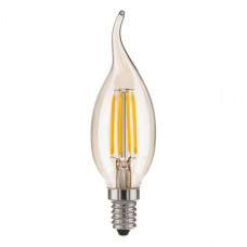 Лампа светодиодная филаментная Elektrostandard E14 6W 4200K прозрачная 4690389110818
