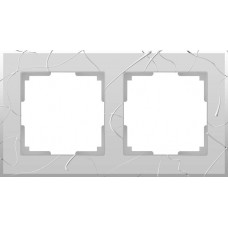 Рамка Vitel на 2 поста серебряный WL06-Frame-02 4690389054327