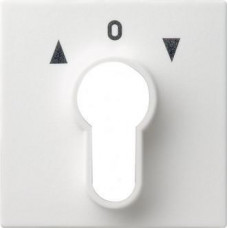 Лицевая панель Gira System 55 выключателя с ключом чисто-белый шелковисто-матовый 066427