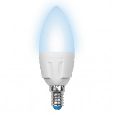 Лампа светодиодная Uniel E14 6W 4500K матовая LED-C37-6W/NW/E14/FR/DIM PLP01WH UL-00000689
