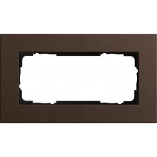 Рамка 2-модульная Gira Esprit Lenoleum-Multiplex коричневый 1002223