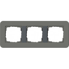 Рамка 3-постовая Gira E3 темно-серый/антрацит 0213423
