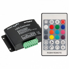 Контроллер-регулятор цвета RGBW с пультом ДУ Arlight ARF-RF2 ARF-RF24B-4CH (12-24V, 192-384W)