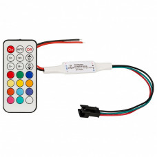 Контроллер-регулятор цвета RGBW с пультом ДУ Arlight CS-2015 CS-2015-RC-RF21B (1024pix, 5-24V, ПДУ 21кн)
